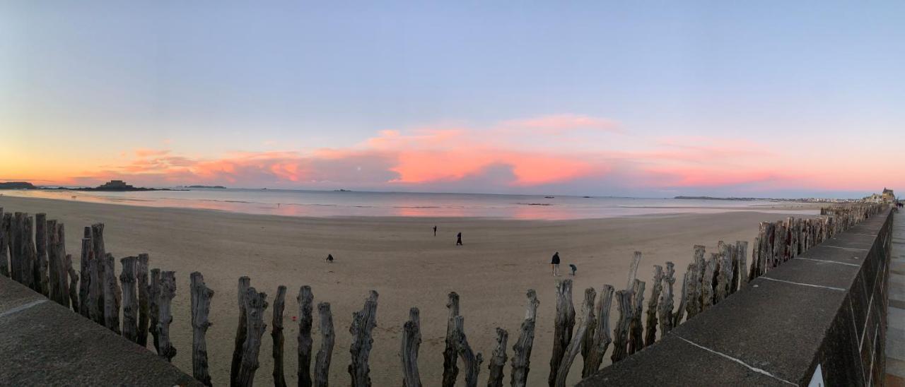 Escalier 16 - 30 M Plage Du Sillon - Proche Intra 圣马洛 外观 照片